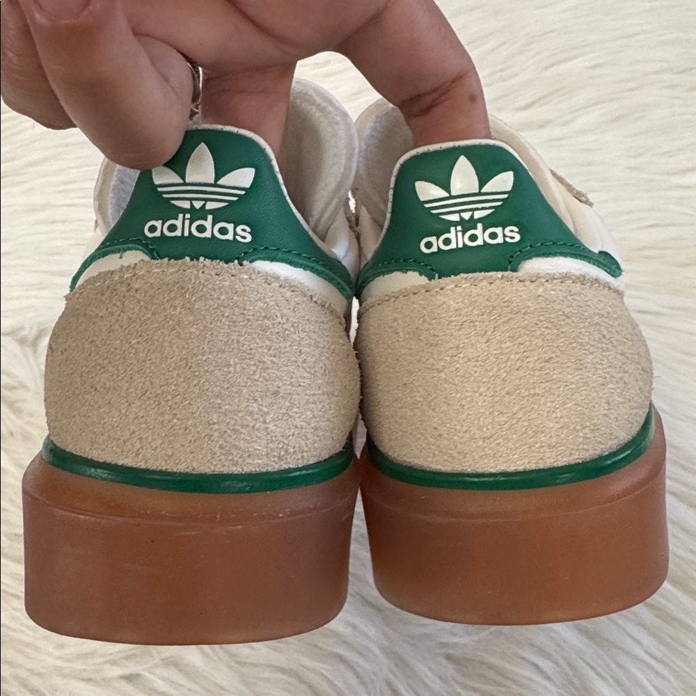 Adidas x Ivy Park Women’s Super Sleek 3 Strap Wonder White Gum Sneakers 5.5 - Picture 10 of 16